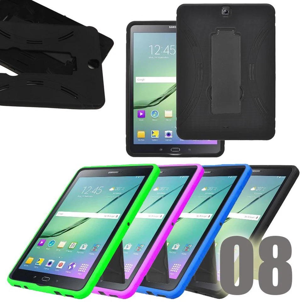 Funda rígida híbrida de alta resistencia a prueba de golpes con soporte para tableta de 7 pulgadas Foto 4 de 4