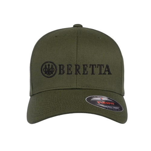 Beretta Firearms Logo Embroidered Flexfit Hat Flat and Curved - Picture 20 of 22