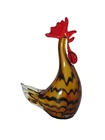 VINTAGE MURANO HAND BLOWN GLASS ROOSTER WITH MILLEFIORI