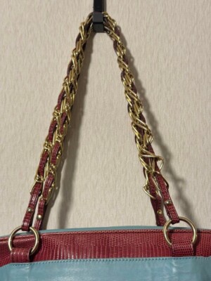 ハンドバッグ【DOLCE&GABBANA】関税送料込み ラージ 装飾付き 革 DOLCE&GABBANA (ドルチェ ＆ ガッバーナ) ロゴ ショルダー