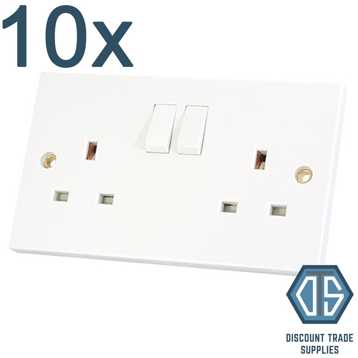 BIURO Presa Doppia Altoparlante - 2 Moduli - 45x45mm - ABS - Foto 6