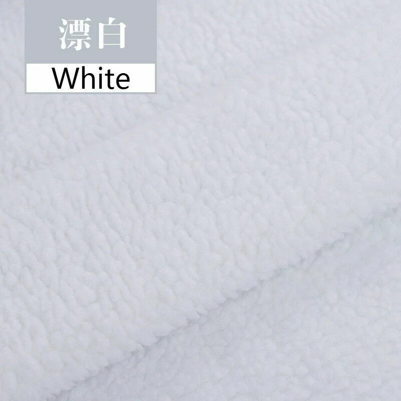 1x1.5M Faux Lamb Wool Fur Sherpa Fleece Fabric Lining DIY Cloth Flutty Warm Soft - Image 4 of 4