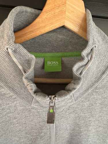 Hugo Boss Green Label Mens Grey Full Zip Hooded Tracksuit Top -Size XL - Picture 2 of 4
