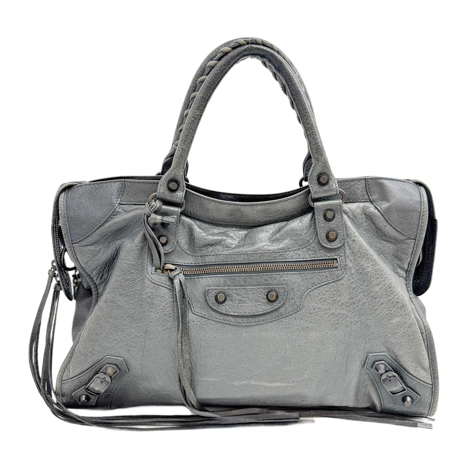 Balenciaga — BALENCIAGA The City Fossil Gray Two Way Bag