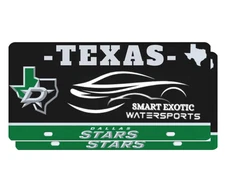 2 Custom License Plate Size Sticker Decals Your Logo Name Social Media Ins Vinyl