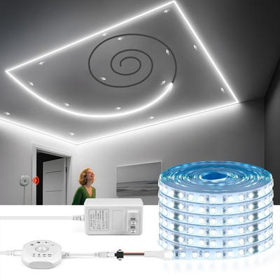 #ad 32.8Ft Motion Running Water Flowing Light Kit6500K White Light Cutamp;Dimmable... $49.27