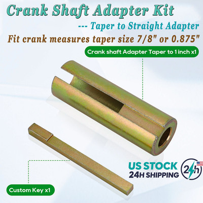 Crank Shaft Sleeve Adapter 7/8 Taper to 1'' inch Generator Pressure Washer Engine
