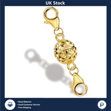 Lightweight 14K Gold Magnetic Jewelry Clasp - Ideal for Necklaces & Bracelets