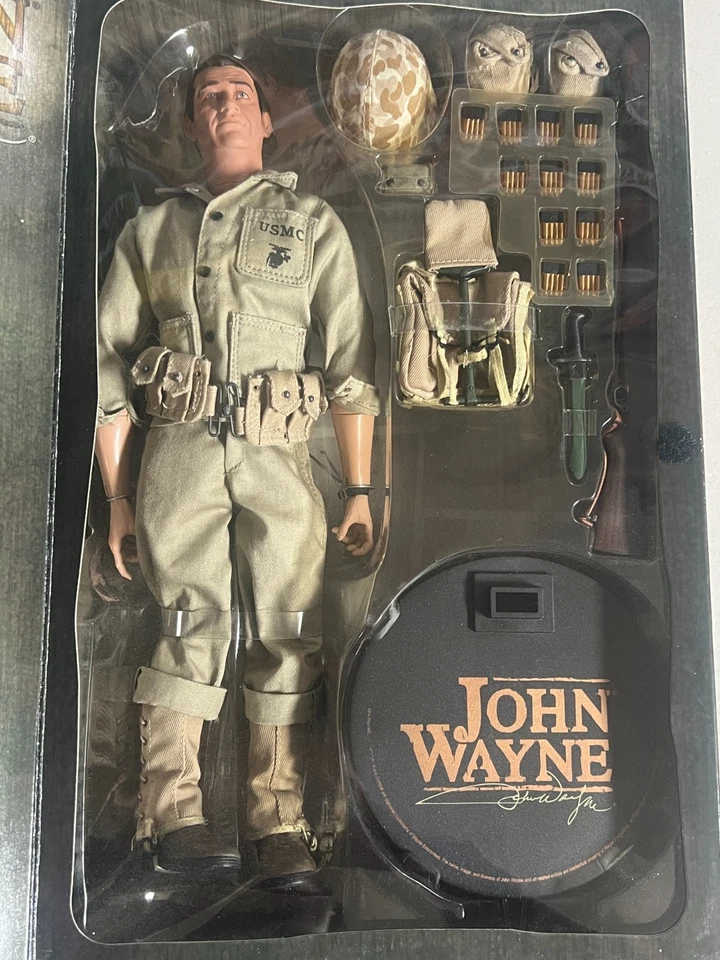 Figura de 12" de John Wayne como un marino del Pacífico de Sideshow Collectibles Foto 2 de 4