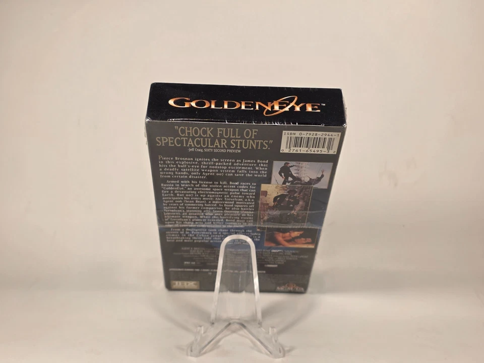 James Bond Golden Eye VHS Video Tape 1995  MGM Widescreen NEW/SEALED Watermarks! Foto 3 de 4