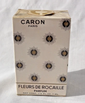 Vintage Caron Fleurs de Rocaille Parfum 7 ml emballage d'origine jamais ouvert - Photo 1/4