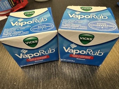 2- Vicks VapoRub 1.7oz Cough Suppressant Ointment
