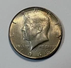 Silver (.400) Kennedy Half Dollar 1968D Circulated United States KM#202a 50 Cent