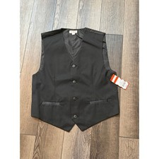 Cat and Jack black Suit Vest Size 12 Kids NWT