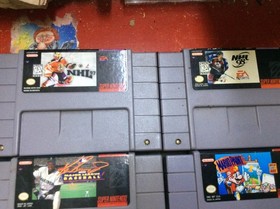LOT OF 6 SUPER NINTENDO SNES GAMES GAME LOT