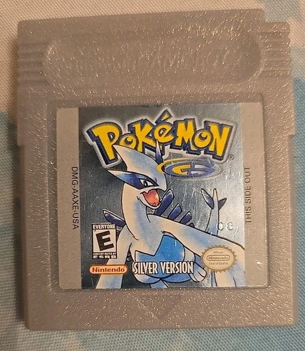 Pokemon Silver (Game Boy Color GBC, 2000) *Cart Only* Authentic, Working Battery