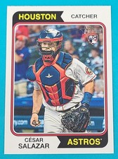 2023 Topps Heritage RC #655 Cesar Salazar Houston Astros BASEBALL Card U5