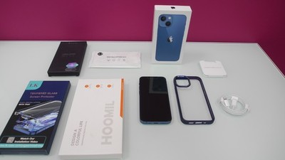 Blaues iphone 13 Mini 256GB LTE simlockfrei Modell A2628 optisch neuwertig OVP