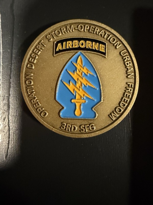 3d Special Forces Group Operation Enduring Freedom Col Jim Coy Challenge Coin