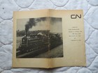 Canadian National Railroad Steam Special 6/24/62 Tour Brochure/Timetable — photo 1