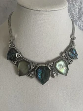 Chloe + Isabel Northern Lights Statement Necklace Silver tone