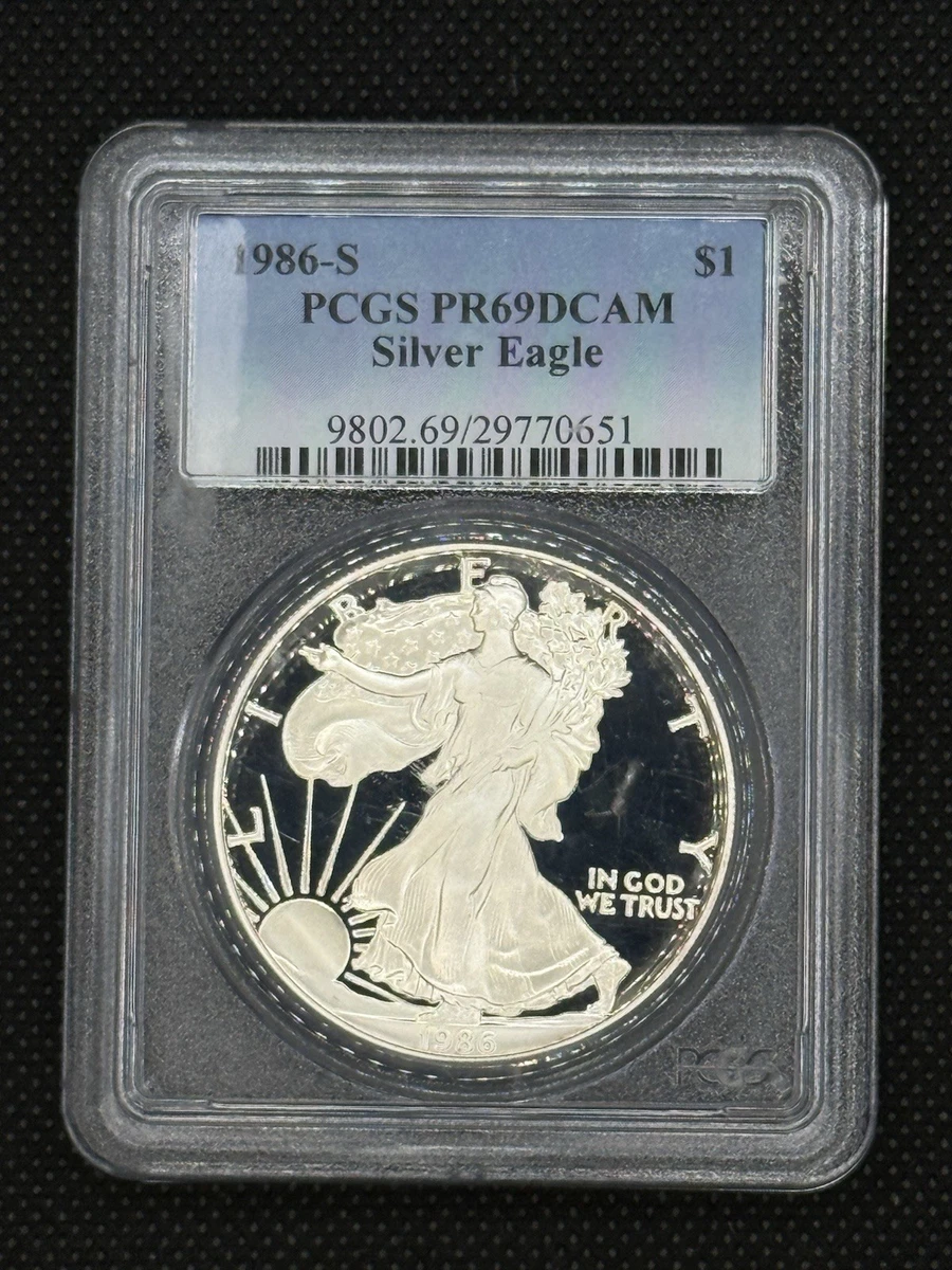 準最高鑑定　全世界999枚 PR69DCAM　銀貨　 PCGS NGC PCGS Certified PR 69 Graded 1986 Silver Bullion Coins for sale | eBay
