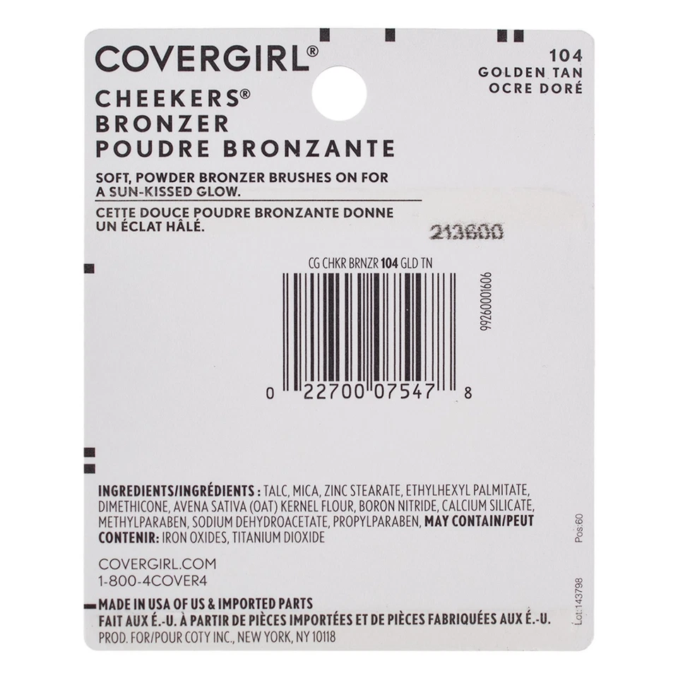 24 Pack CoverGirl Cheekers Bronzer, Golden Tan 104, 0.12 oz - Image 2 of 2