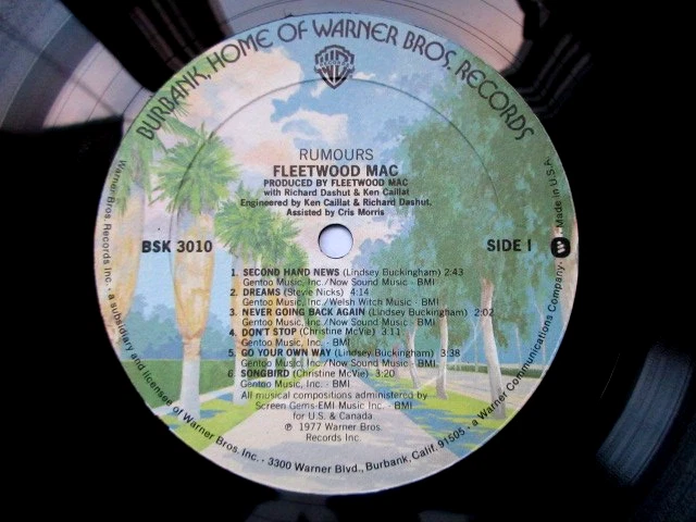 FLEETWOOD MAC - RUMOURS - + POSTER - NM /NM VINYL LP ULTRASONIC CLEAN - Image 3 of 4