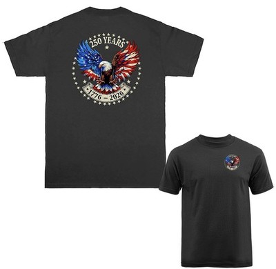 250 Years of American Independence Day US Flag 4th of July Patriotic T-shirt