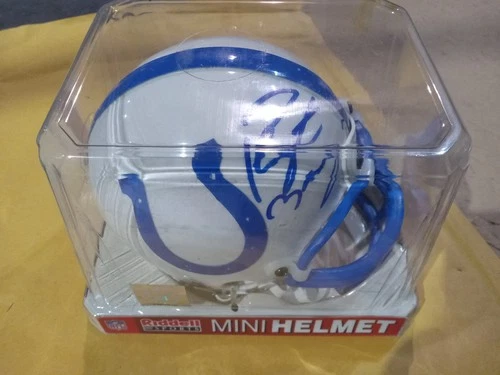 PEYTON MANNING Signed/Autographed Indianapolis Colts Riddell Mini Helmet