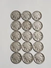 Lot Of (15)  1923-S Buffalo Nickels - Part Date - Semi Key Date