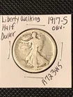 1917-S Liberty Walking Half Dollar  *Obverse Mint Mark*  Tougher Variety