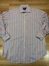 Polo Ralph Lauren Button Down 16 L Size Mens Long Sleeve Shirt Stripe