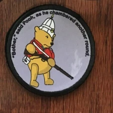 3" Martini Henry Pooh Morale Patch Tactical Military Army Badge Hook Flag