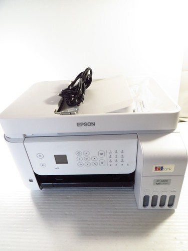 Epson EcoTank ET-4800 Wireless All-In-One Inkjet Printer, White, Tested Works