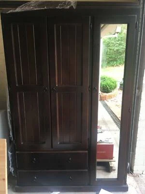 Solid Wood Wardrobe With Drawers And Shelves Wardrobes