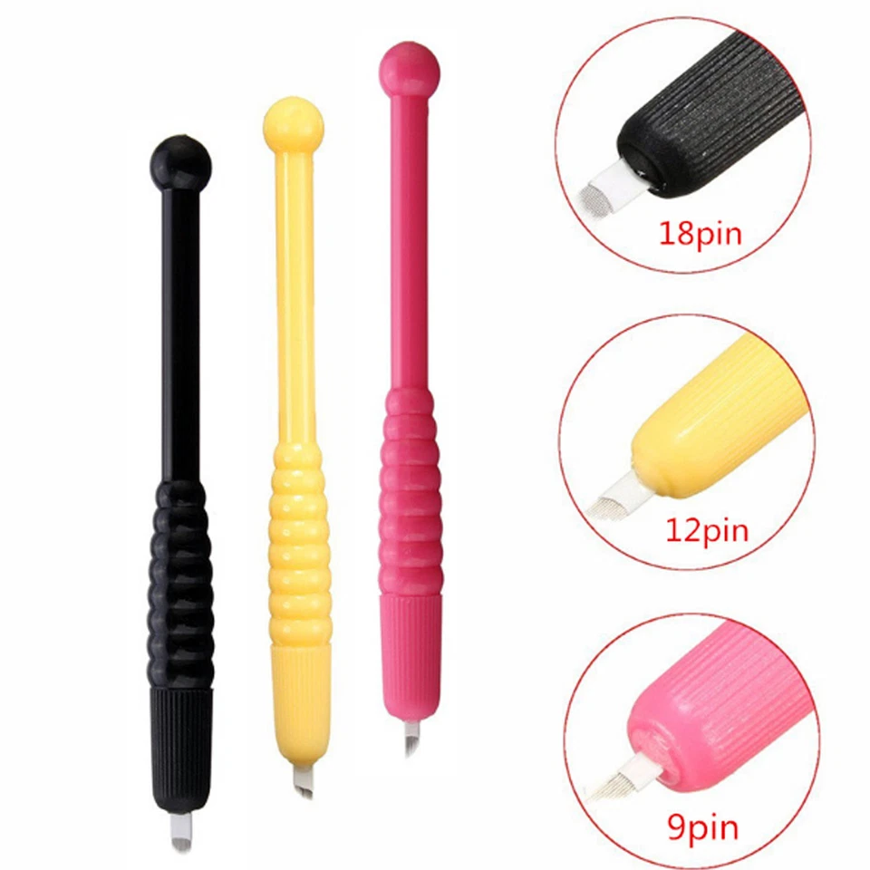 Microblading Tattoo Pen Tool Permanent Eyebrow Makeup F9 F12 U18 Blades UK