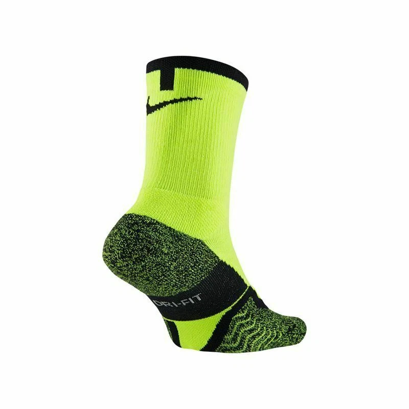 Verbaasd weg weekend NEW NIKE ELITE CREW TENNIS SOCKS BLACK VOLT YELLOW WOMEN YOUTH sx4935-710  SMALL | eBay