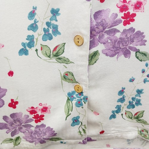 Bluse Gr. XL Blumen Knopfleiste Cottagecore Garden Morning Glories weich Mädchen Y2K - Bild 5 von 17