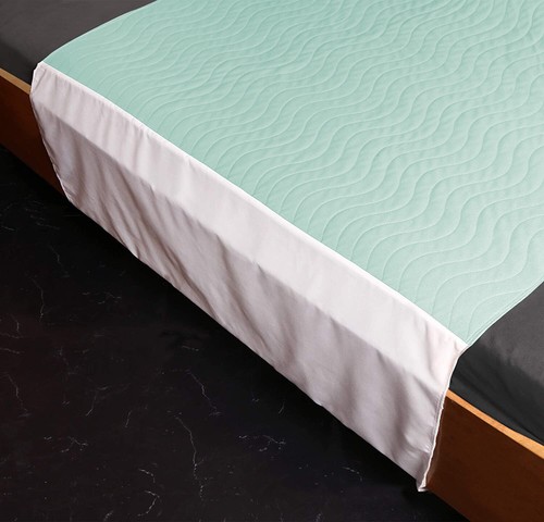 Absorbent Washable Incontinence Bed Pad/Waterproof Mattress Protection, Green - Picture 16 of 35