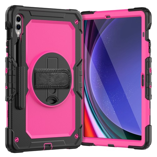 For Samsung Tab S10/Ultra/ S9+ FE Silicon +PC Armor Stand Shockproof Tablet Case - 第 55/78 張圖片