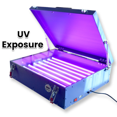 110V/220V 21''x 25'' Screen Printing UV Exposure Unit 8 Tubes LED Light Box