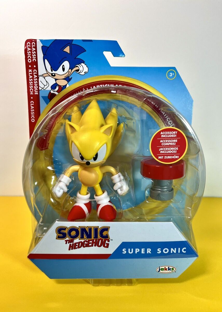 2024 JAKKS Pacific Sonic the Hedgehog Figure: CLASSIC SUPER 2024 JAKKS Pacific Sonic the Hedgehog Figure: CLASSIC SUPER