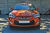 Cup Spoilerlippe Schwarz Hyundai Veloster Lippe Diffusor Schwert Splitter Ansatz