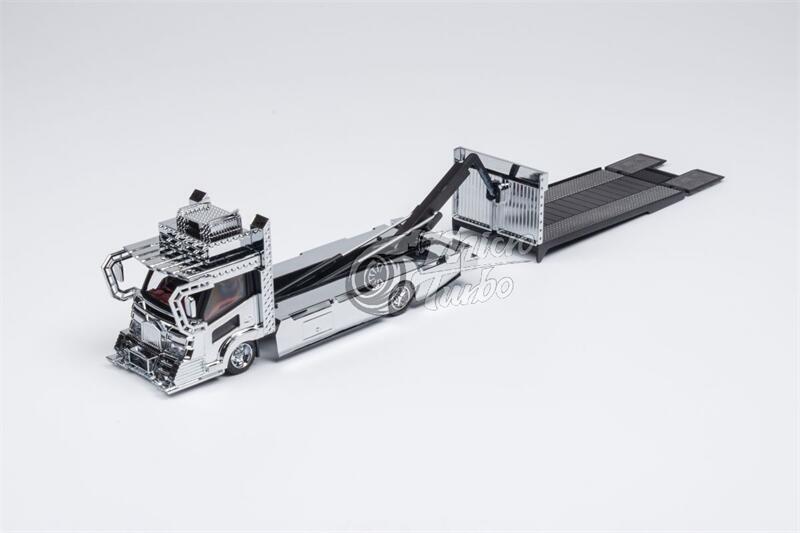 Micro Turbo 1:64 Dekotora Wing Custom/Flatbed Tow Truck