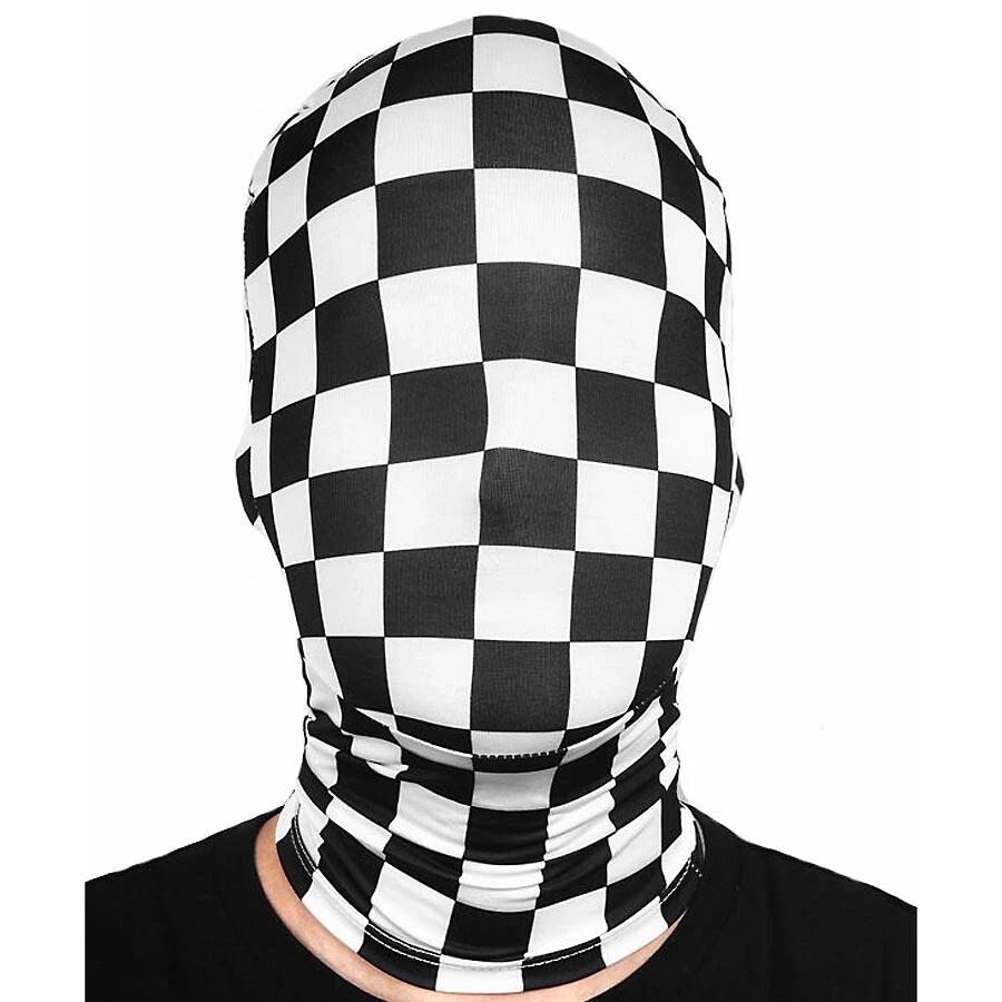 MORPHSUITS MORPHMASK Check Karneval Fasching Schachbrett Voll Maske Kostüm Party