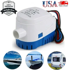 Automatic Submersible Boat Bilge Water Pump 12V 1100GPH Float Switch for Boat