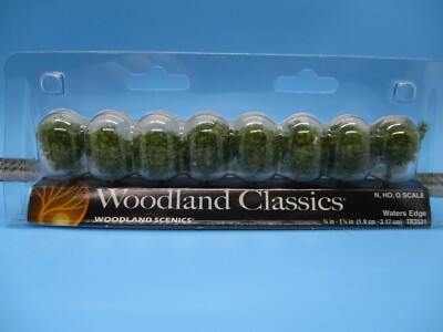 WOODLAND SCENICS CLASSICS-REALISTIC TREES-WATER'S EDGE-3/4'' - 1 1/4'' (8 TREES)