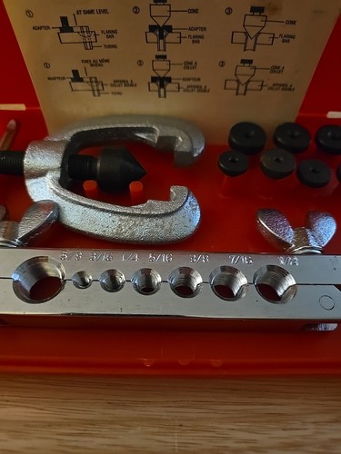 Pittsburgh Double Flaring Tool Kit Item# P-40878 For Size 3/16" to 5/8" NEW - Picture 2 of 7