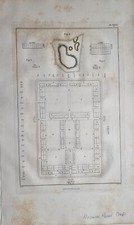 1799 ORIGINAL PRINT PLAN HYGINIAN ROMAN CAMP